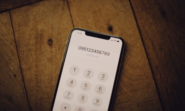 phone number and date highlighted today